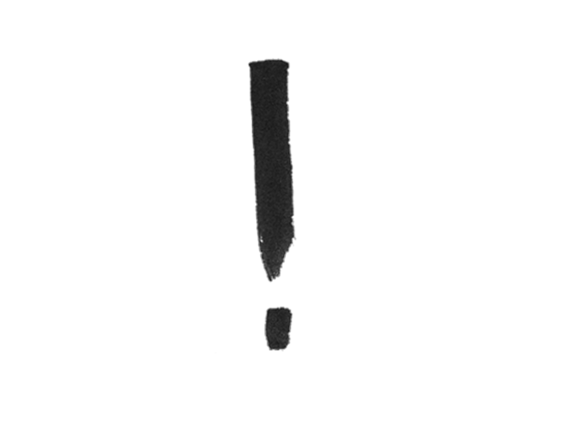 Exclamation mark black